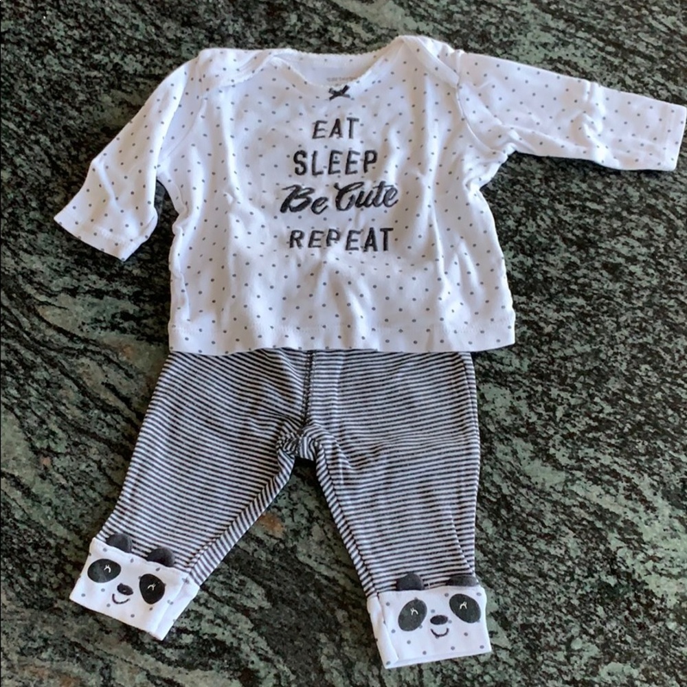 Carter’s Eat. Sleep. Be. Cute. Repeat. Outfit